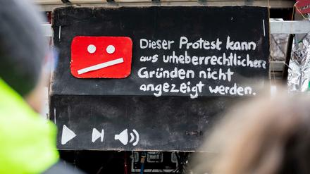 Demonstration gegen Uploadfilter und EU-Urheberrechtsreform in Berlin (Archiv)