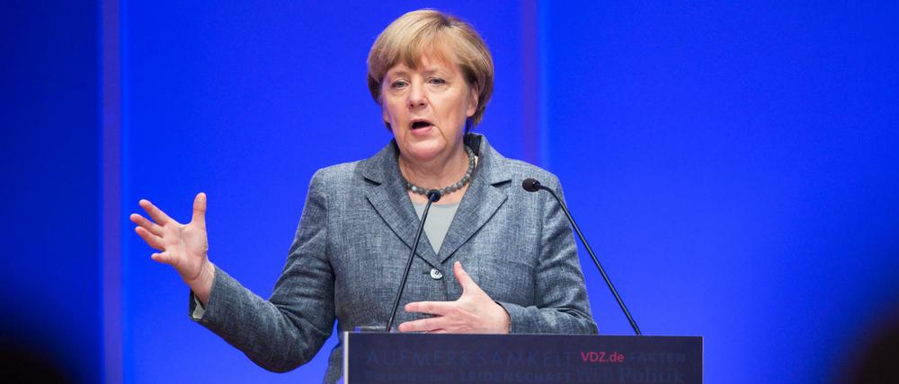 "Daten sind die Rohstoffe des 21. Jahrhunderts", sagte Bundeskanzlerin Angela Merkel (CDU) beim Kongress des Verbands Deutscher Zeitschriftenverleger (VDZ) am Montag in Berlin. 