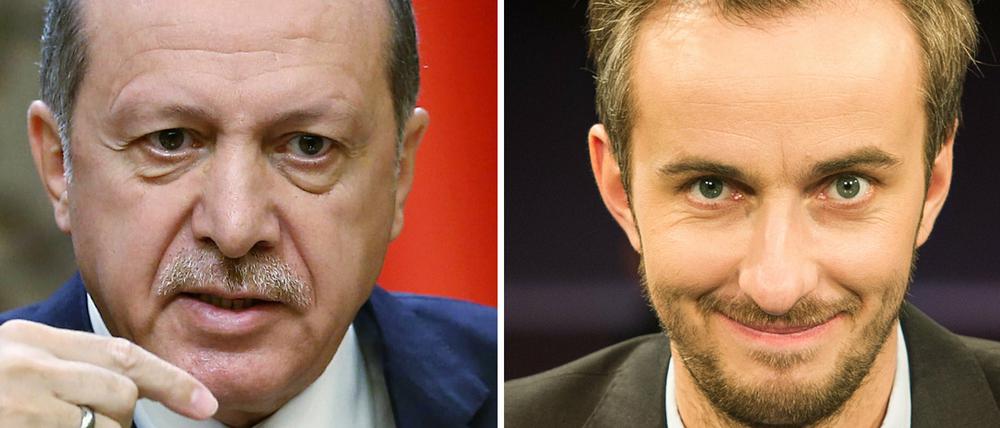 Auch im presserechtlichen Streit: der türkische Ministerpräsident Erdogan und ZDF-Neo-Moderator Böhmermann.