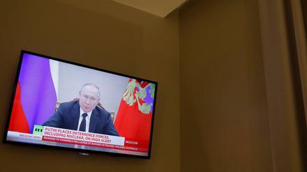 Wenn Putin spricht, ist Russia Today live dabei.