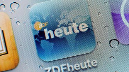 Streit um "heute"-Fanfare: Die ZDF heute-App auf einem iPhone.