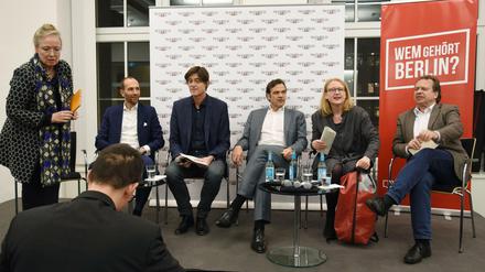 Zum Rechercheprojekt "Wem gehört Berlin" von Tagesspiegel und Correctiv gab es auch Diskussionsveranstaltungen wie im Februar 2019 unter dem Titel "Ist der Wohnungsmarkt noch zu retten?".