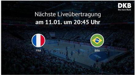 Das Eröffnungsspiel der Handball-WM - im Internet, auf einer Sponsorenseite.