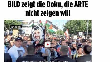 Was Arte nicht wollte, das wollte Bild.de, als es die Antisemitismus-Doku am Dienstag für 24 Stunden online stellte. Am kommenden Mittwoch zieht die ARD nach.