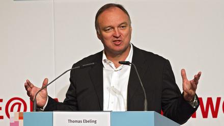 Thomas Ebeling, Vorstandschef der ProSiebenSat1 Media AG, beim Medienkongress in Berlin. 
