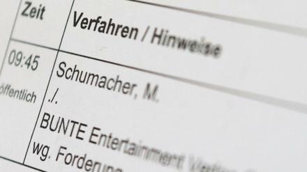 Urteil im presserechtlichen Prozess um die Berichterstattung über den Gesundheitszustand von Michael Schumacher: Die "Bunte" muss Michael Schumacher eine Entschädigung von 50 000 Euro zahlen.