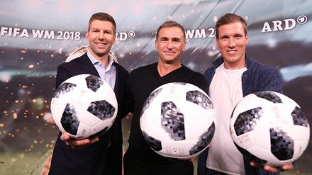 Es war einmal? Thomas Hitzlsperger, Stefan Kuntz und Hannes Wolf arbeiteten als ARD-Experten für die Fußball-WM 2018 in Russland,.