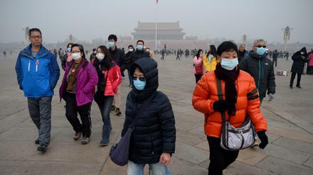 Mitte Dezember riefen die chinesischen Behörden das erste Mal die höchste Alarmstufen für Luftverschmutzung aus. 