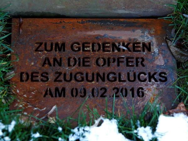 Gedenkstein für die Opfer des Zugunglücks von Bad Aibling 