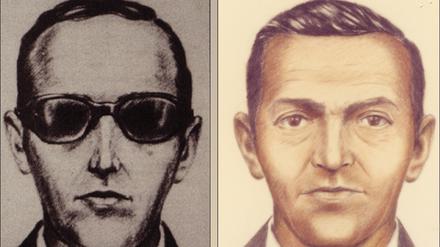 Mit diesen Fahndungszeichnungen suchte das FBI seit 1971 nach einem Flugzeugentführer, der sich D.B. Cooper nannte. 