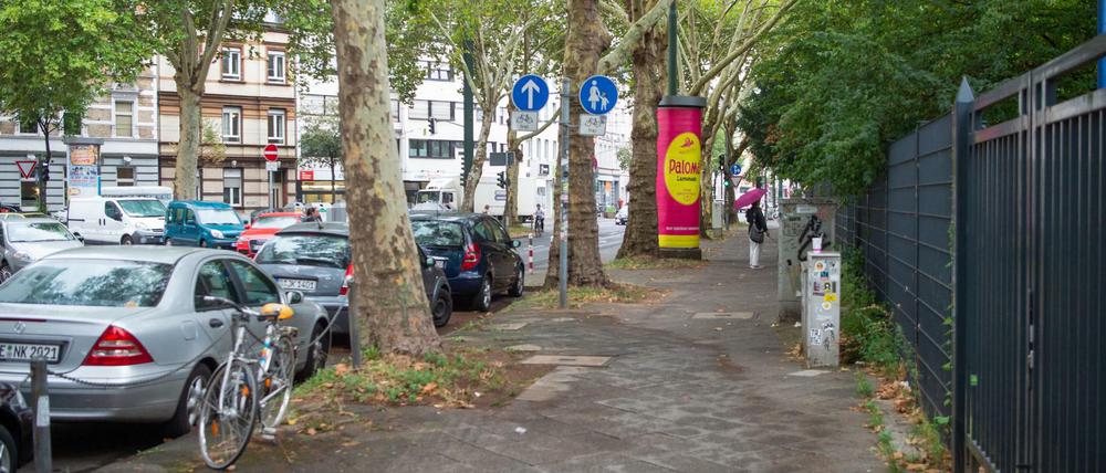 Tatort in Düsseldorf: Hier hatte ein Mann eine Frau tödlich verletzt.