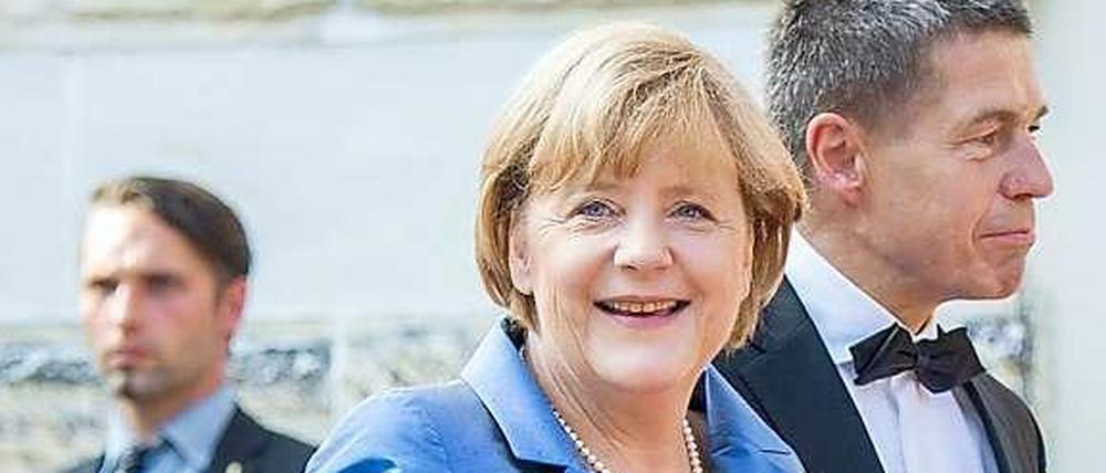 Angela Merkel mit ihrem Mann Joachim Sauer.