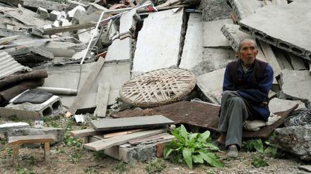 Archivbild. Wie bereits 2008 (wie hier zu sehen) wurde die Provinz Sichuan erneut von einem Erdbeben erschüttert. 