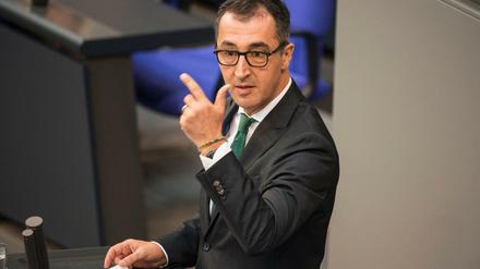 Cem Özdemir (Bündnis 90/Die Grünen) im Bundestag.