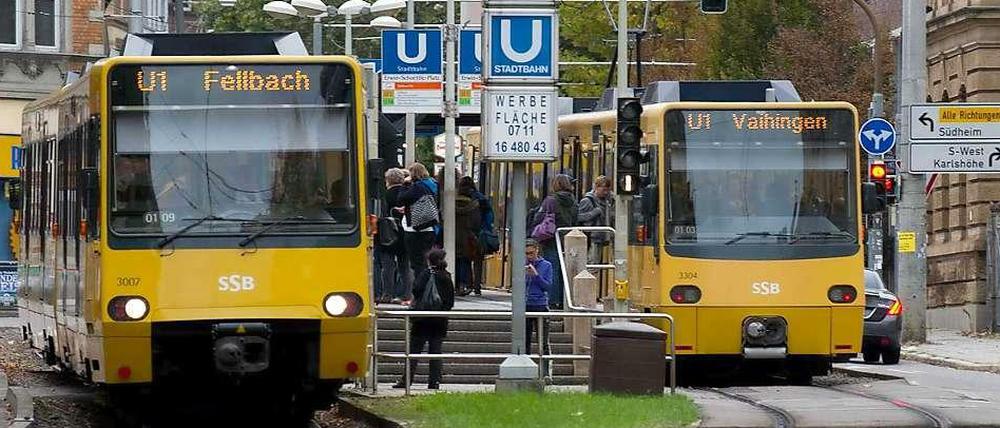 Laut dem Statistischen Bundesamt in Wiesbaden werden Stadtbahnen wieder mehr genutzt: Hier eine Aufnahme aus Stuttgart.