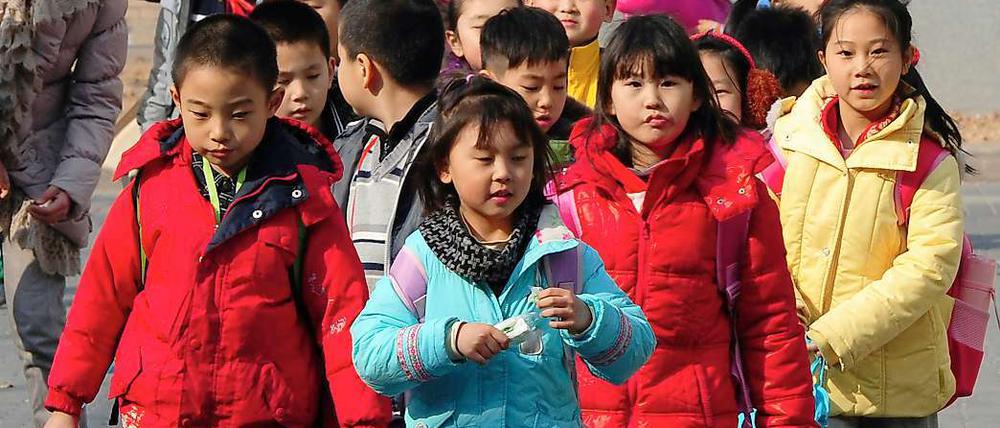 Wenn diese Kinder es einmal an eine von Chinas Top-Universitäten schaffen wollen, müssen sie sehr fleißig lernen.