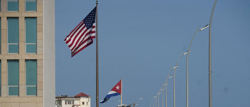 Die US-Botschaft in Havana, Cuba. 