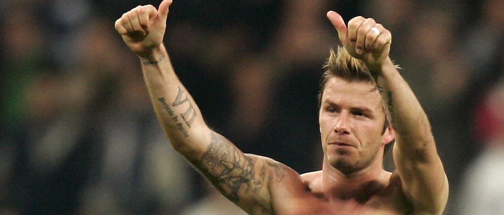 Fußballer David Beckham wurde zum "Sexiest Man Alive" gewählt. Hier ein Bild aus dem Jahre 2007.