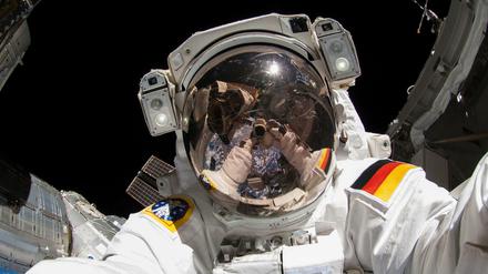 Der deutsche Astronaut Alexander Gerst 2014 im All 