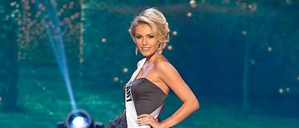 Die deutsche Kandidatin Josefin Donat bei der Wahl zur "Miss Universe" in Miami, USA.