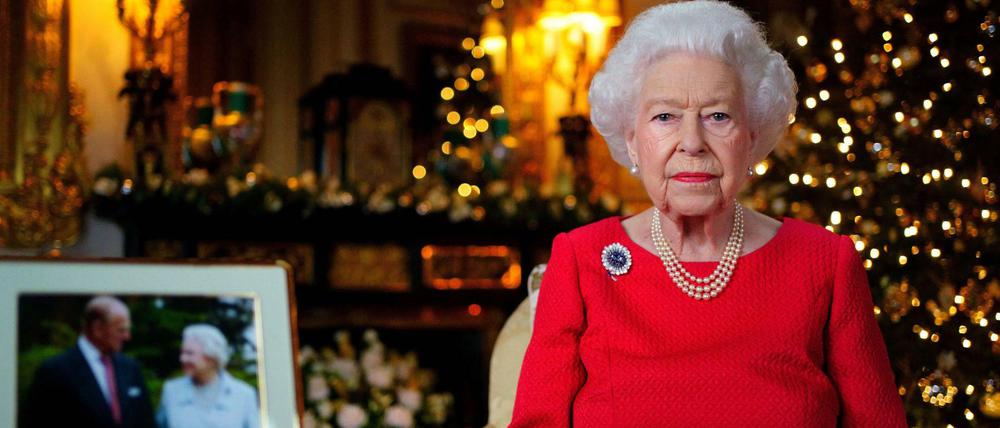 Die Queen bei ihrer Weihnachtsansprache.