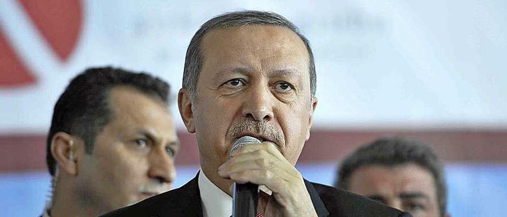Der Türkische Präsident Recep Tayyip Erdogan