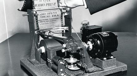 Das Faxgerät in seiner ursprünglichen Pracht.