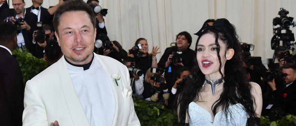 Grimes und Elon Musk 2018 bei der Met Gala in New York. 