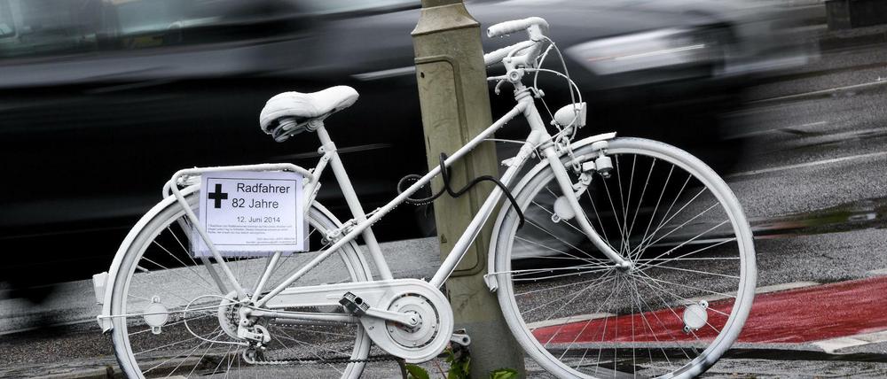 Die "Ghost Bikes" erinnern an tödlich verunglückte Radfahrer.