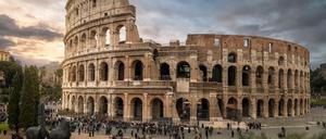 Kann ohne Maske besucht werden: Das Kolosseum in Rom.