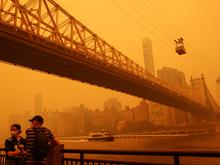 Die eindrücklichsten Bilder: Rauch von kanadischen Waldbränden hüllt New York in orangenen Dunst