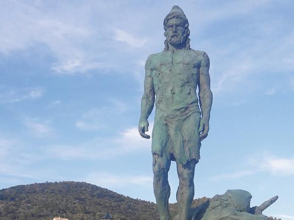 Odysseus auf Ithaka. Laut Homer soll der griechische Held auf der Insel gelebt hat. 
