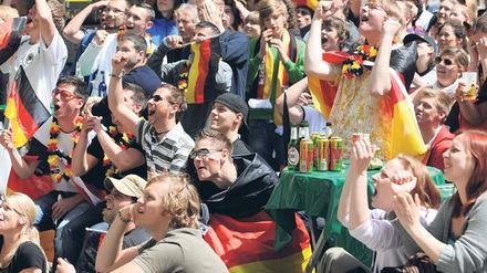 Viele Fans greifen bei der laufenden Fußball-WM wieder zur Bierdose. 