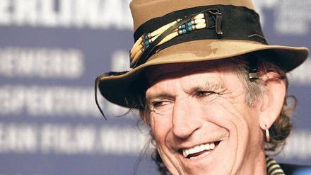 Urgestein des Rock ’n’ Roll. Keith Richards, Gitarrist der Rolling Stones, 67 Jahre alt. 
