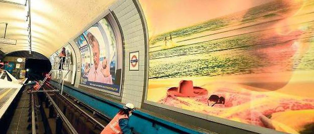 Technisch unzulänglich, dafür blitzblank. Die Londoner U-Bahn wird dem Ansturm kaum gewachsen sein. 