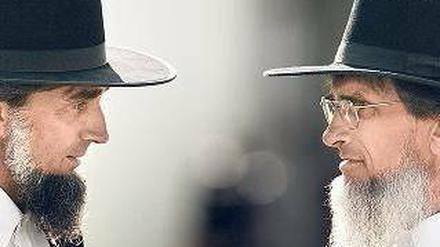 Tragen ab der Heirat einen Bart. Männer der Gemeinde der Amish. Foto: dpa