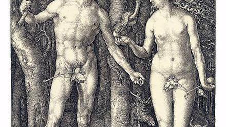 „Adam und Eva“, Kupferstich von Albrecht Dürer (1471–1528). Foto: dpa