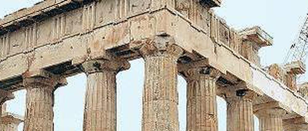 Dauerbaustelle. Die Tempel auf der Akropolis werden seit Jahren saniert.