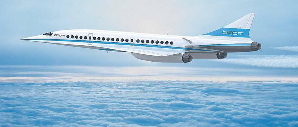 Neue Concorde. 2023, genau 20 Jahre nach Einstellung des französischen Überschallflugzeugs, soll die XB-1 kommerziell fliegen. Foto: Promo