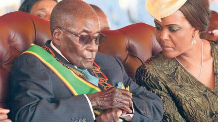 Zeit fürs Nickerchen? Mugabe ist bekannt für seine Ruhepausen. 