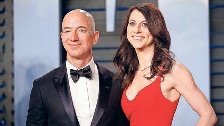 Jeff Bezos mit seiner Frau MacKenzie. Die beiden haben 1993 geheiratet.