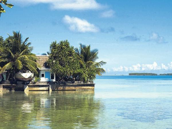 Die Insel Tokelau kämpft mit Betonmauern gegen steigende Meeresspiegel.
