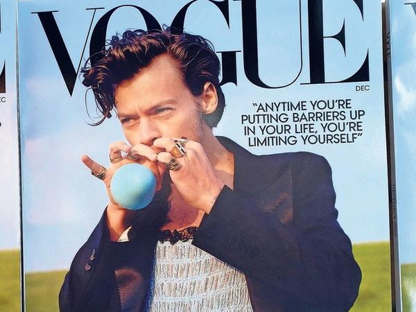 Harry Styles auf dem Cover der US-„Vogue“.