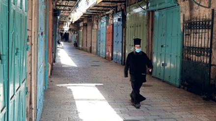 In den Jerusalemer Altstadtgassen herrscht ungewohnte Stille.