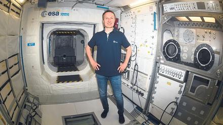 Matthias Maurer bereitete sich auf seinen Flug zur ISS auch in einem Trainingsmodul im Europäischen Astronautenzentrum in Köln vor. Derzeit arbeitet der Saarländer in Houston auf seinen Einsatz hin.