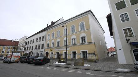 Das Geburtshaus von Adolf Hitler in Braunau (Österreich). 