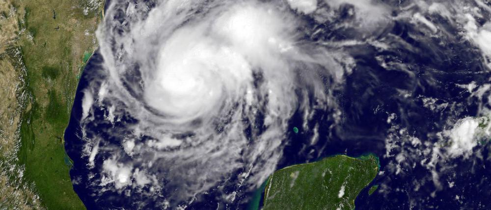 Die Satelliten-Aufnahme zeigt den Hurrikan im westlichen Golf von Mexiko am Donnerstag (Ortszeit).