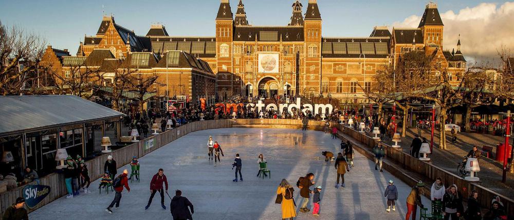 Das Rijksmuseum in Amsterdam. 