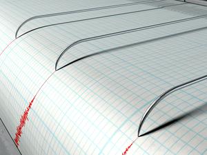 Ein Seismograf zeigt die Stärke eines Erdbebens an. (Symbolbild)