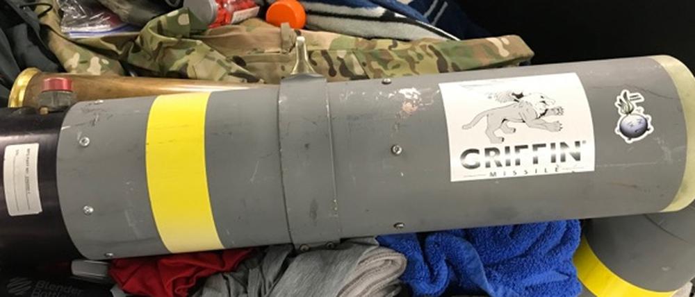 Ungewöhnliches Souvenir: Raketenwerfer im Koffer eines Flugpassagiers in Baltimore